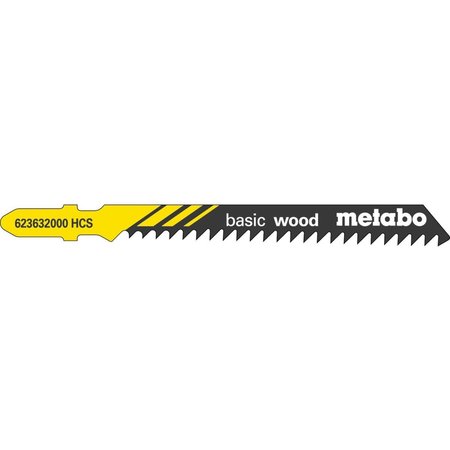METABO JIGSAW BLADE -HCS 3" 8 tpi  quick, rough cuts in hardwood, softwood, plastics, 7/32"-2" in. 623632000